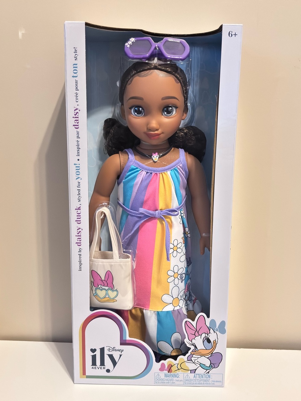 Disney Ivy 4Ever Doll in Purple, Pink, Yellow, Blue Dress